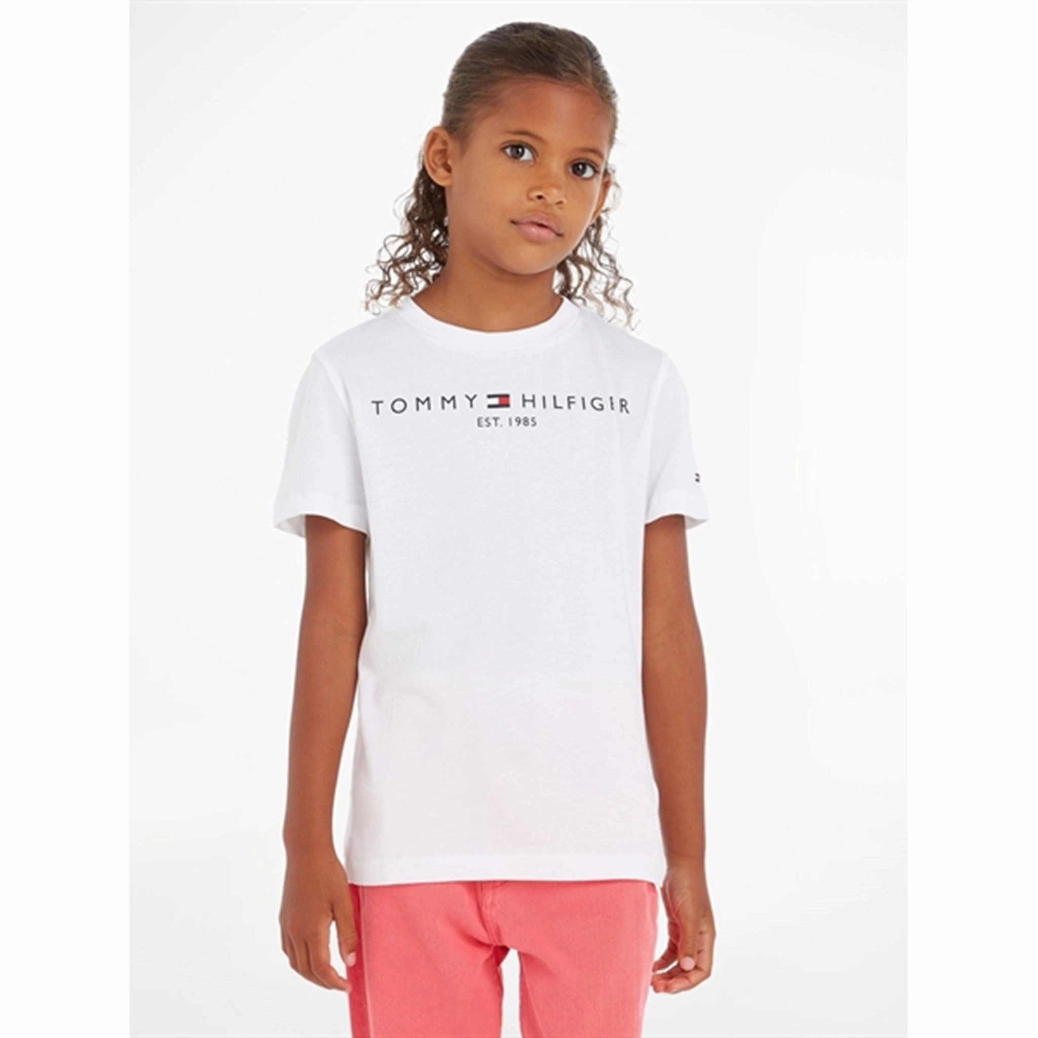Bright and Bold Tommy Hilfiger Essential T-Shirt White