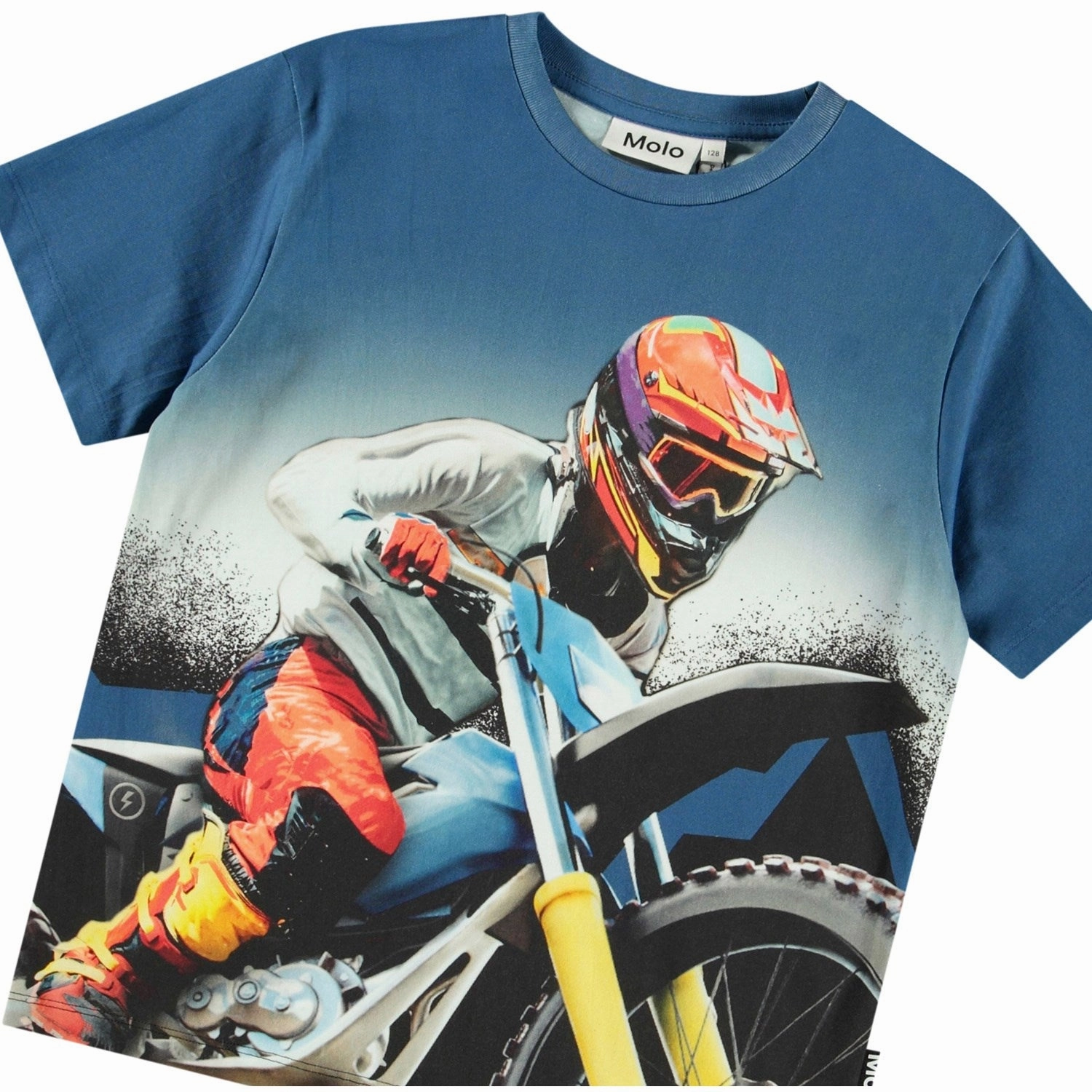 Comfortable apparel Customizable Molo Big MC blue Riley T-Shirt