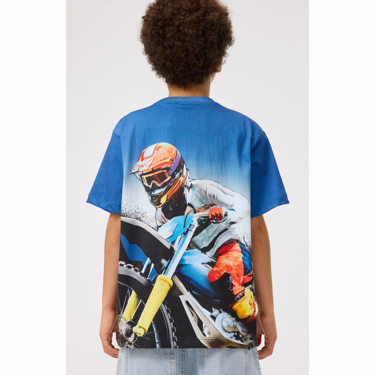 Molo Big MC blue Riley T-Shirt Streetwear SeamFreeShoulders