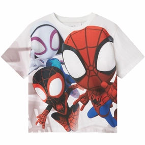 Minimalist Wear Summer Fashion Name It Bright White Mario Spidey Regular T-Shirt