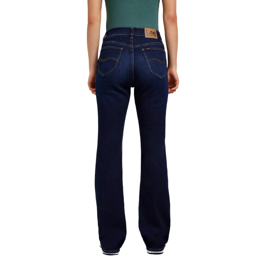 Relaxed Wear Lee pantalone jeans da donna a zampa Ultra Lux Comfort 112350781 blu scuro