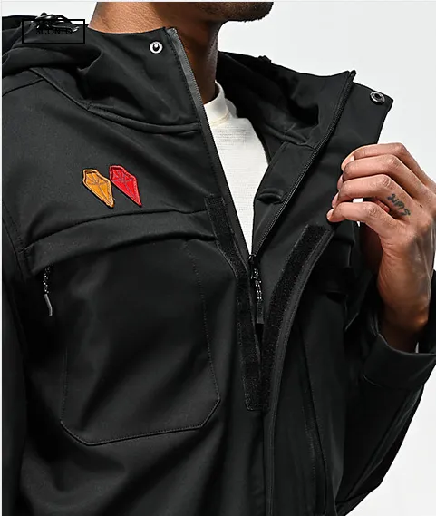 Neff giacca da snowboard in Softshell On My Honor 19F59001 nero Cooperate