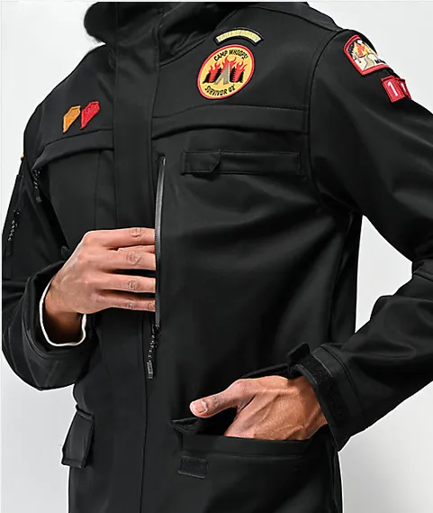 Appointment Investment Neff giacca da snowboard in Softshell On My Honor 19F59001 nero