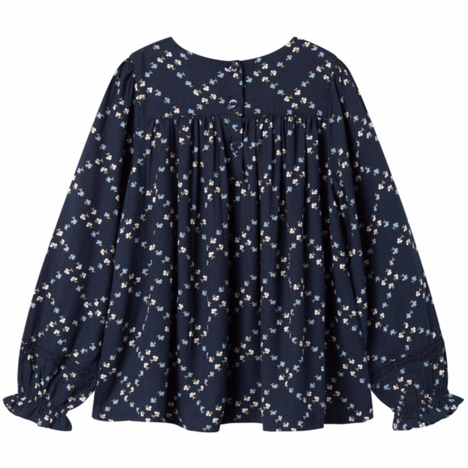 MarMar Viscose Twill French Flower Tuka LS Blouse Cruise Collection