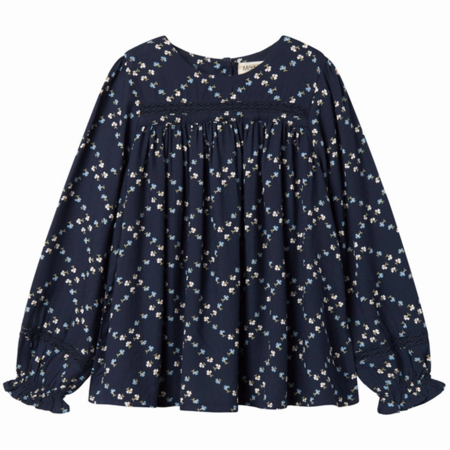 Sustainable Material Low Maintenance MarMar Viscose Twill French Flower Tuka LS Blouse