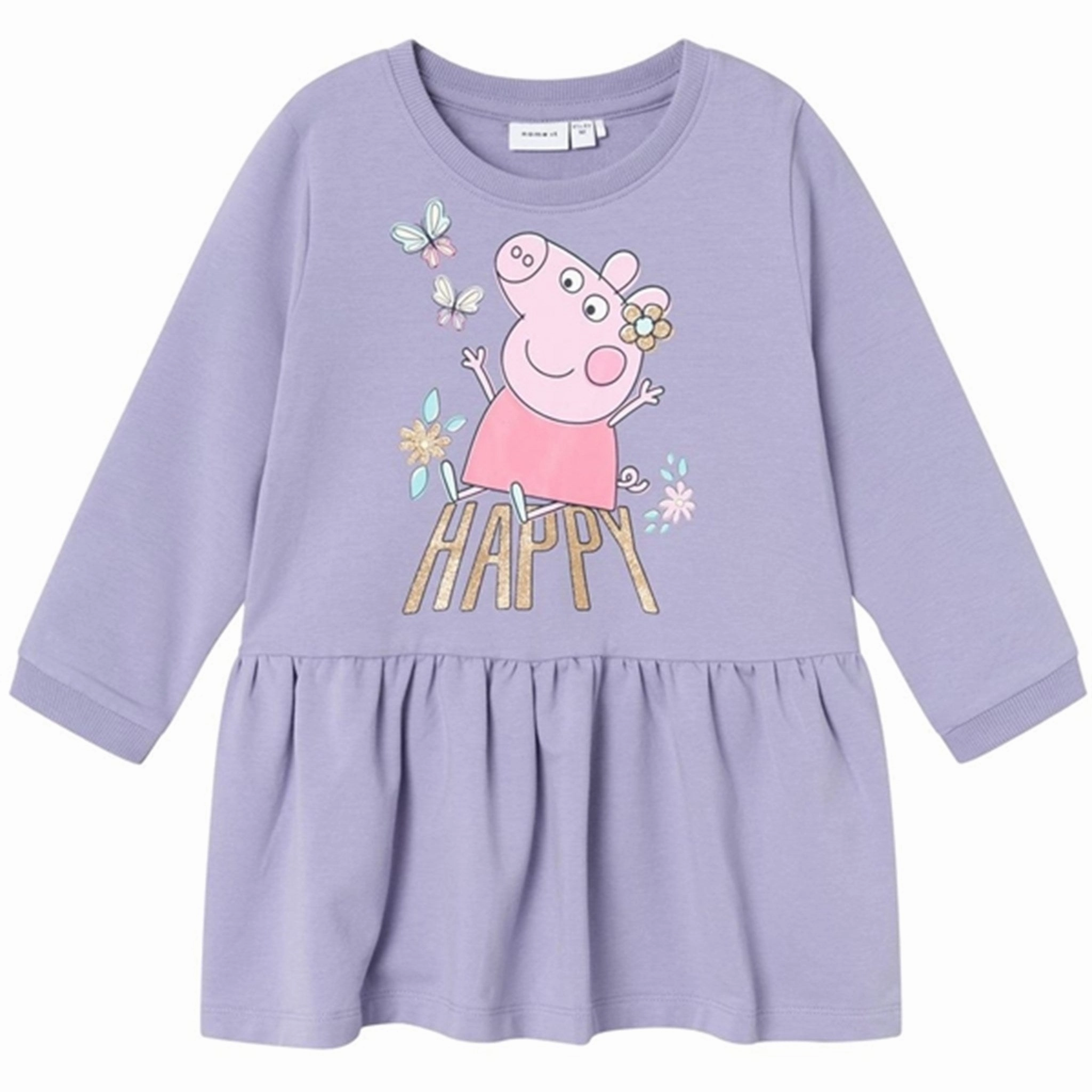 Name it Heirloom Lilac Fydiri Peppa Pig Sweat Dress BreathableFabric Soft Air