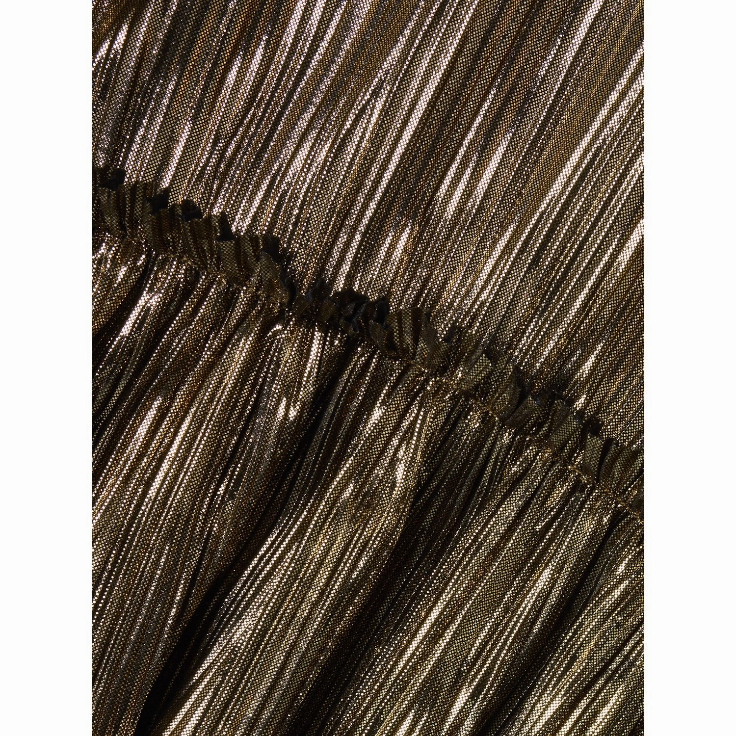 Name It Gold Colour Ritallica Dress Semi Casual