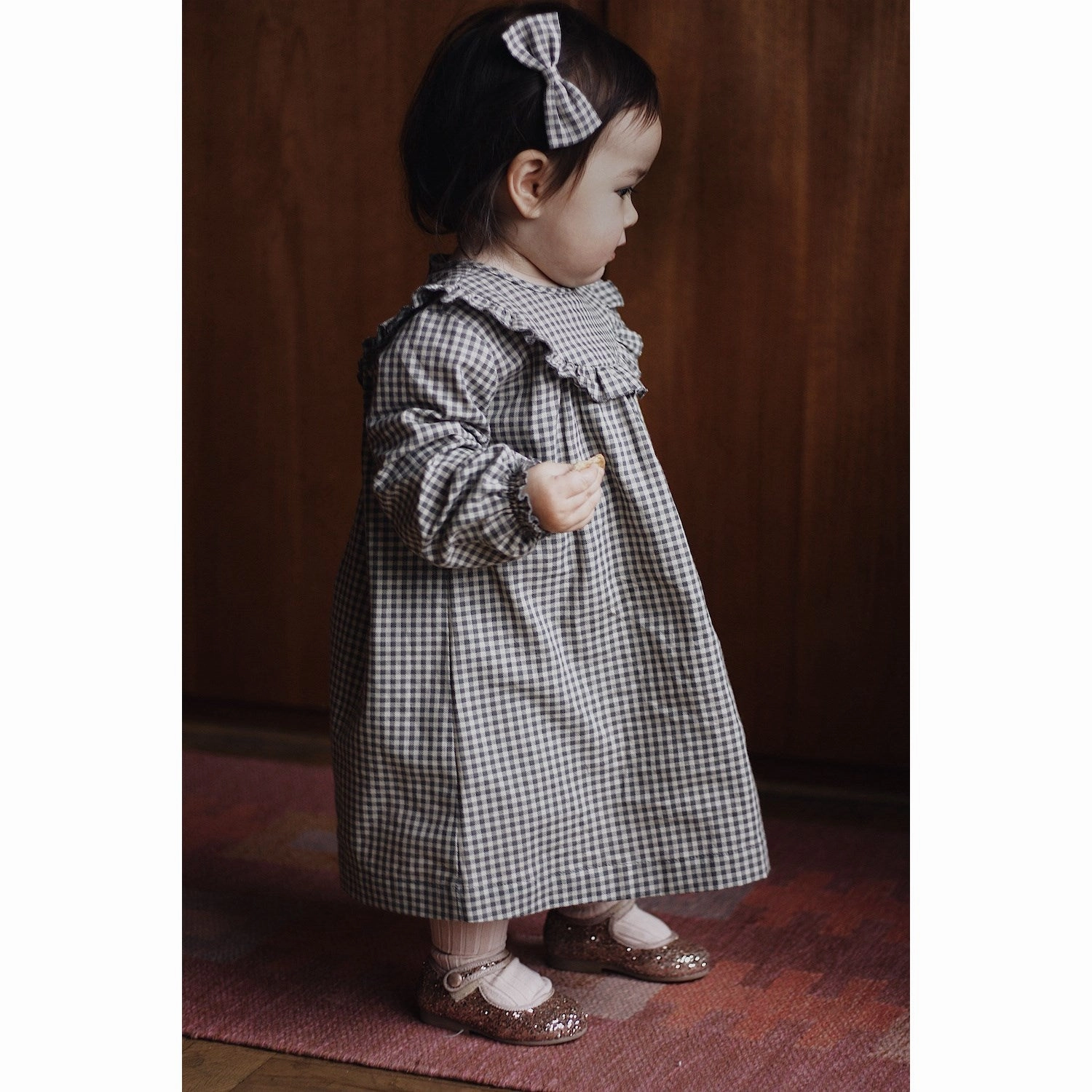 Lalaby ForestCheck Noey Dress Baby Art-Gallery