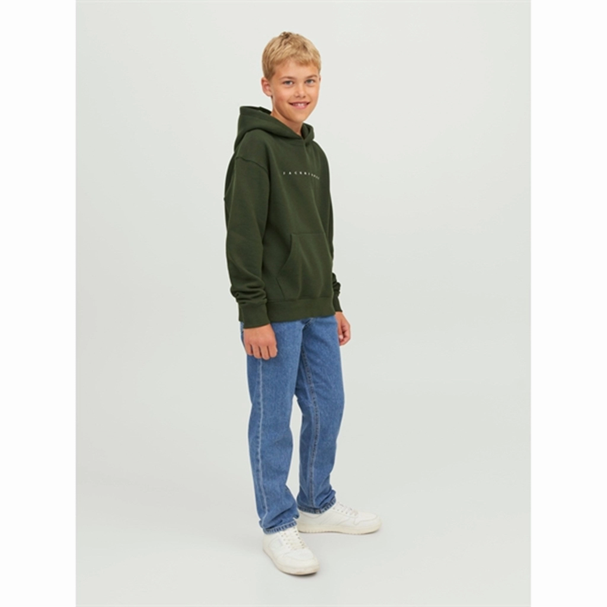 Jack & Jones Junior Blue Denim Clark Original Jeans 412 Noos Crisp Look Go To Outfit