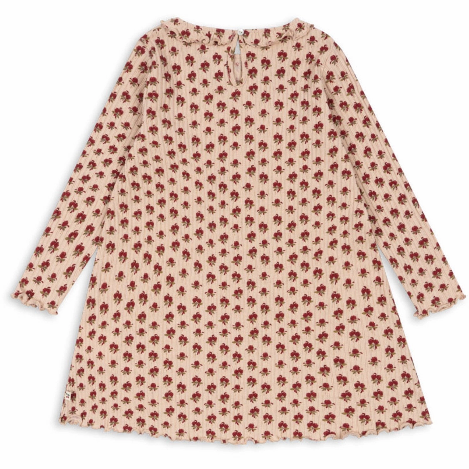 Sculpted Detail Elastic-Cuff Konges Sl?jd Ruby Rose Nia Dress GOTS