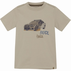 Minymo Oxford Tan T-Shirt Ss Eco Certified Textile