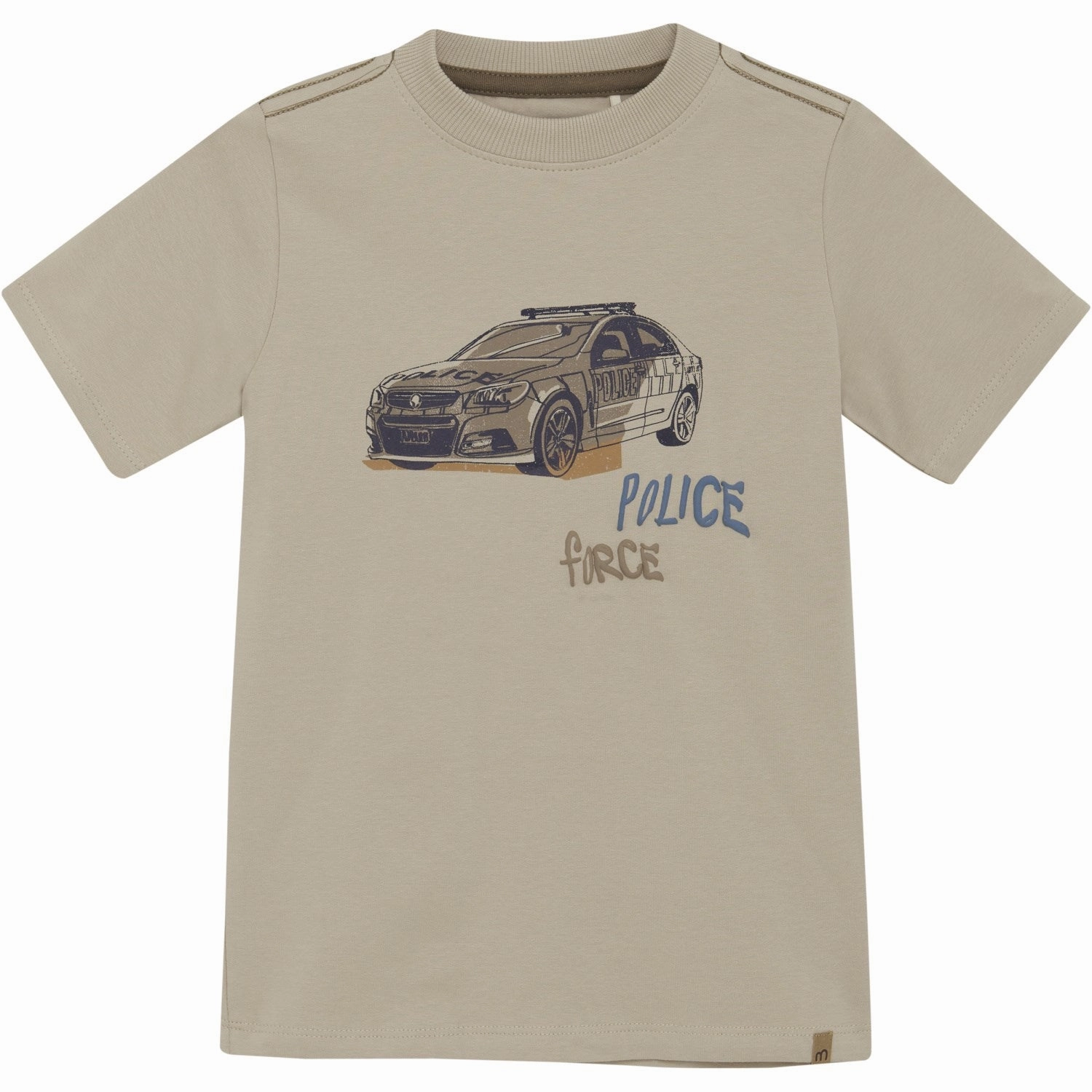 Urban Fashion Look Eco-friendly Minymo Oxford Tan T-Shirt Ss