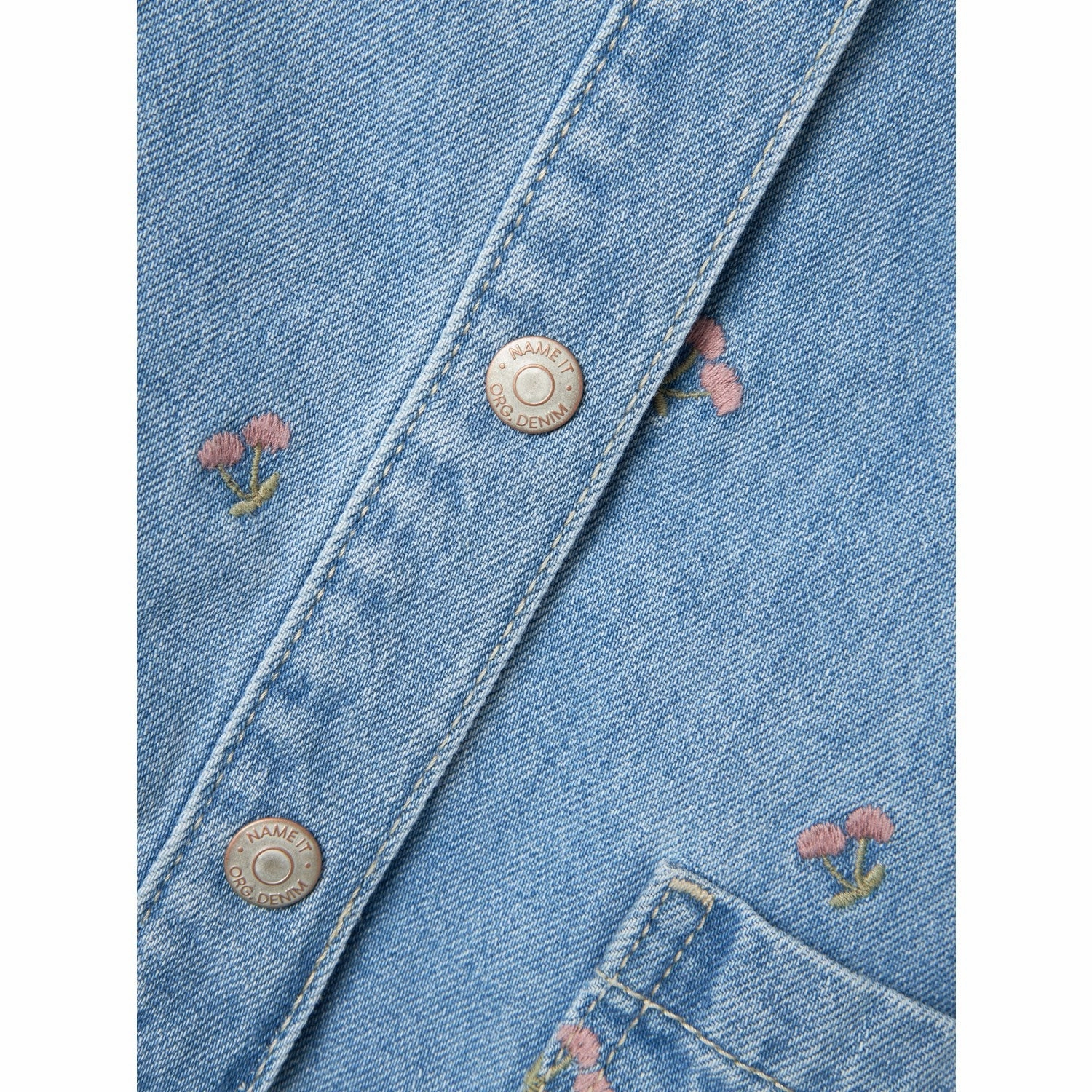 Name It Light Blue Denim Piper Denim Dress Trend Detail