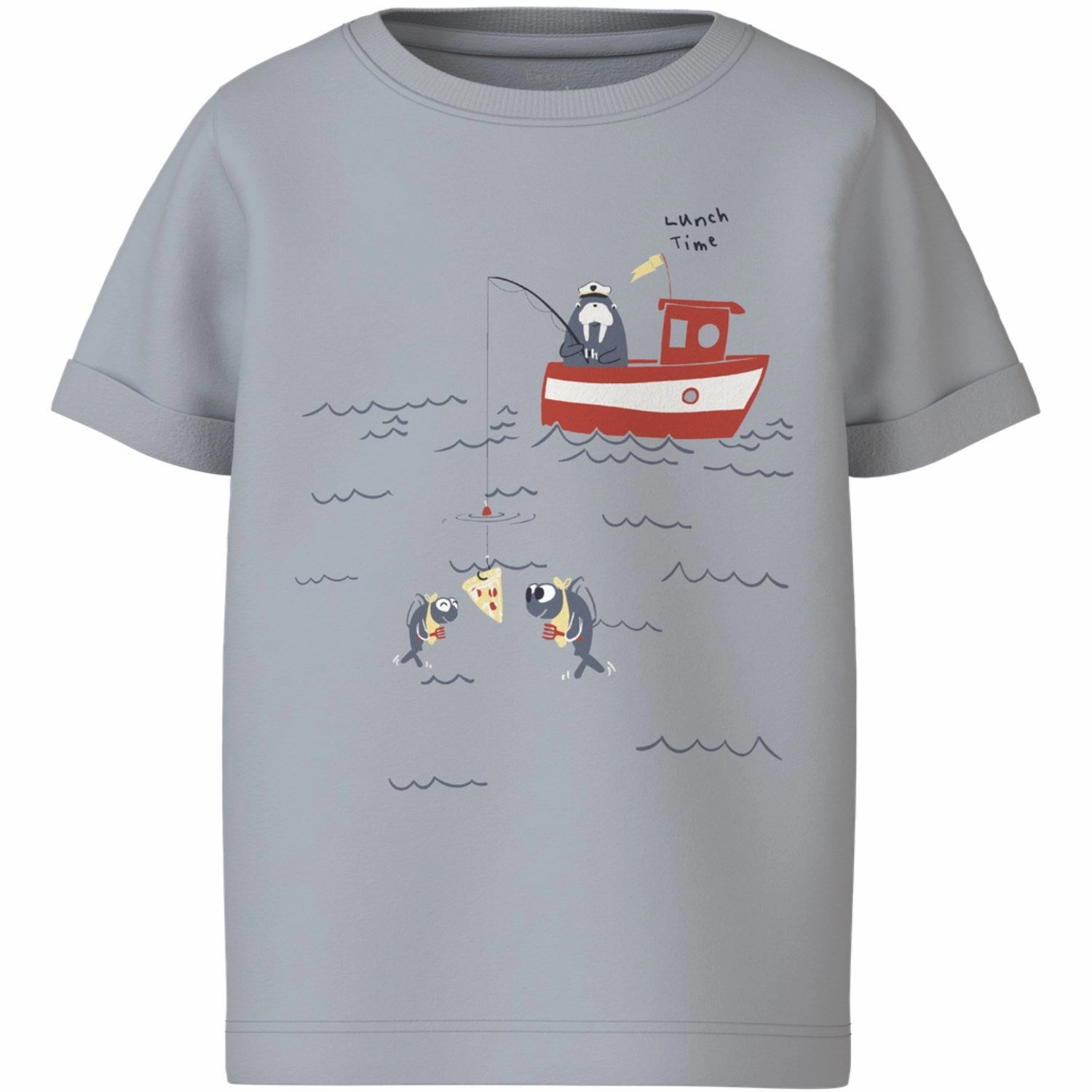 Name It Pearl Blue Lunch Time Vux T-Shirt Daily Trend Look