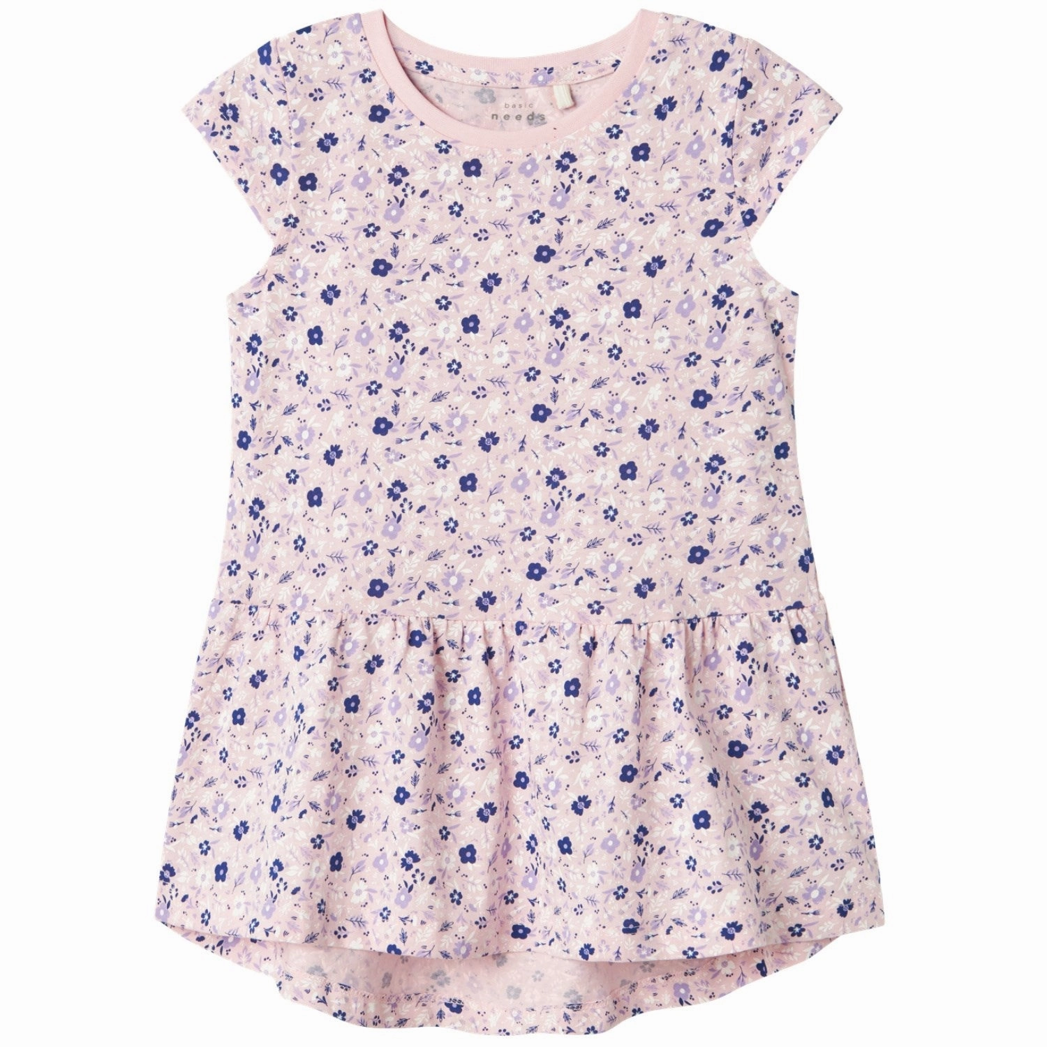 Timeless Touch Square Neck Name It Parfait Pink Small Flowers Vigga Dress Noos