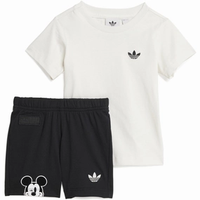 Anti Pilling Surface adidas Originals White/Black I Dy Mm Shorts Set