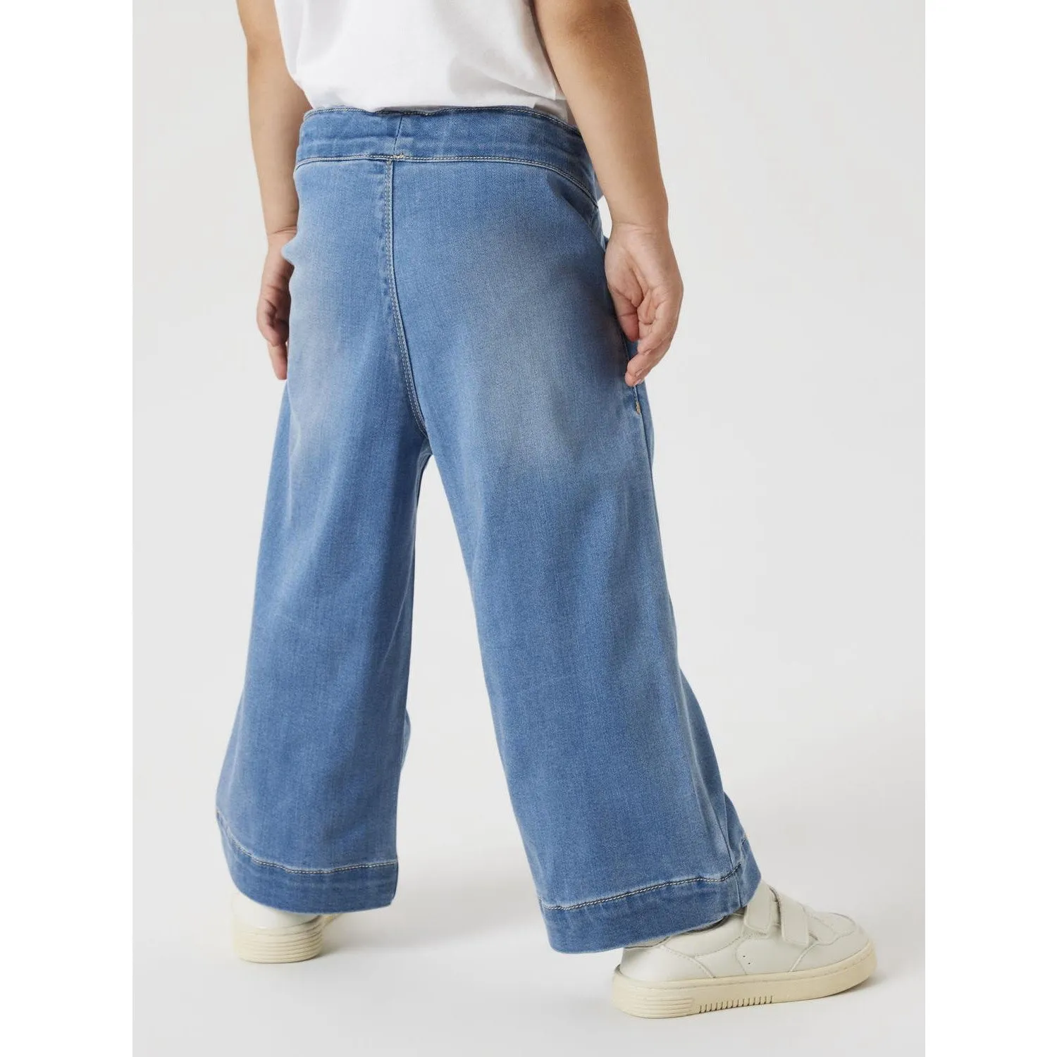 Name It Medium Blue Denim Bella Wide Jeans Noos Tapered Leg Profile