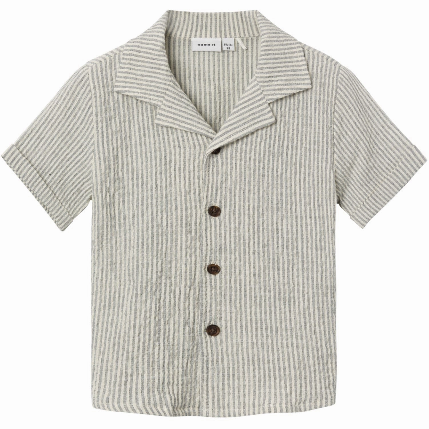 Name It Dark Sapphire/Jet Stream Fedenis Shirt Moisture wicking Plaid Design