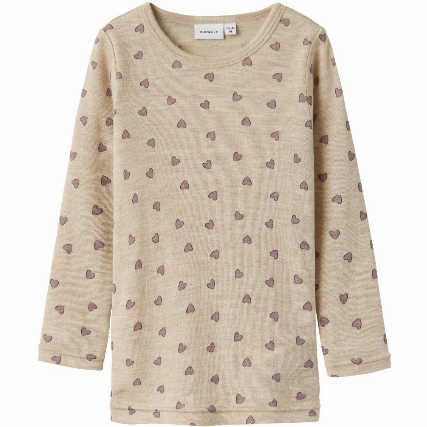 Name It Pure Cashmere Wang Wool Rib Blouse AOP Autumn Look