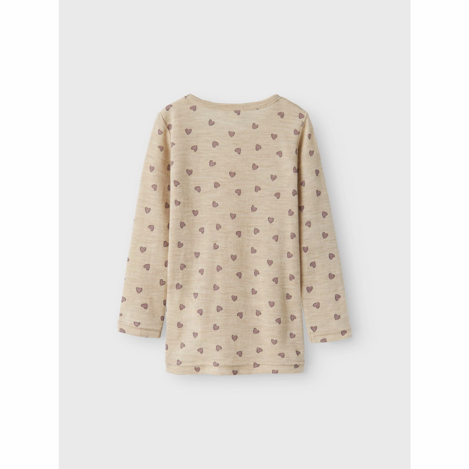 Name It Pure Cashmere Wang Wool Rib Blouse AOP Functional Pocket Monochrome Style