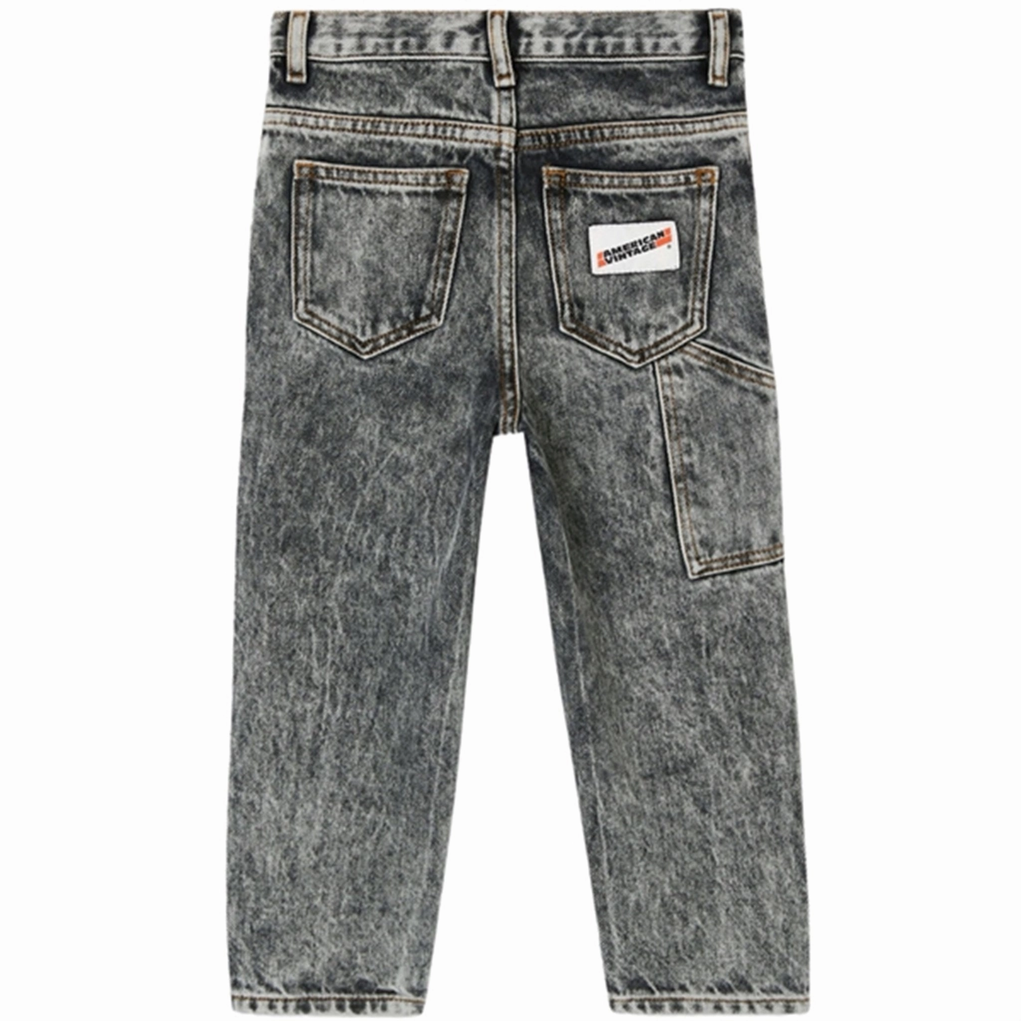 American Vintage Jeans 5 Poches Worker Snow Black Couple Look Modern Modern Casual