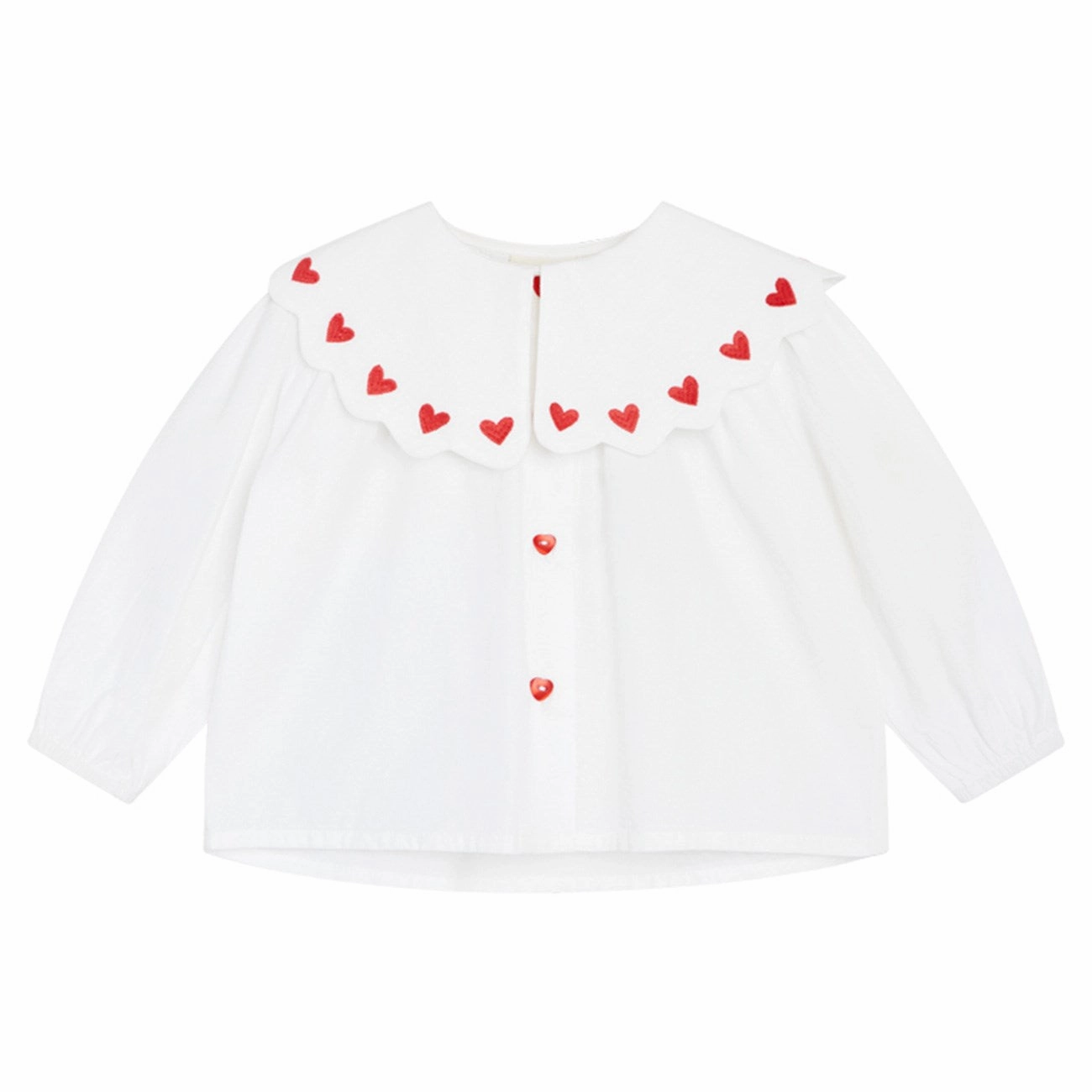 Athleisure Trend Quick Release Cuffs Fl?ss White/Ruby Red Ever Blouse