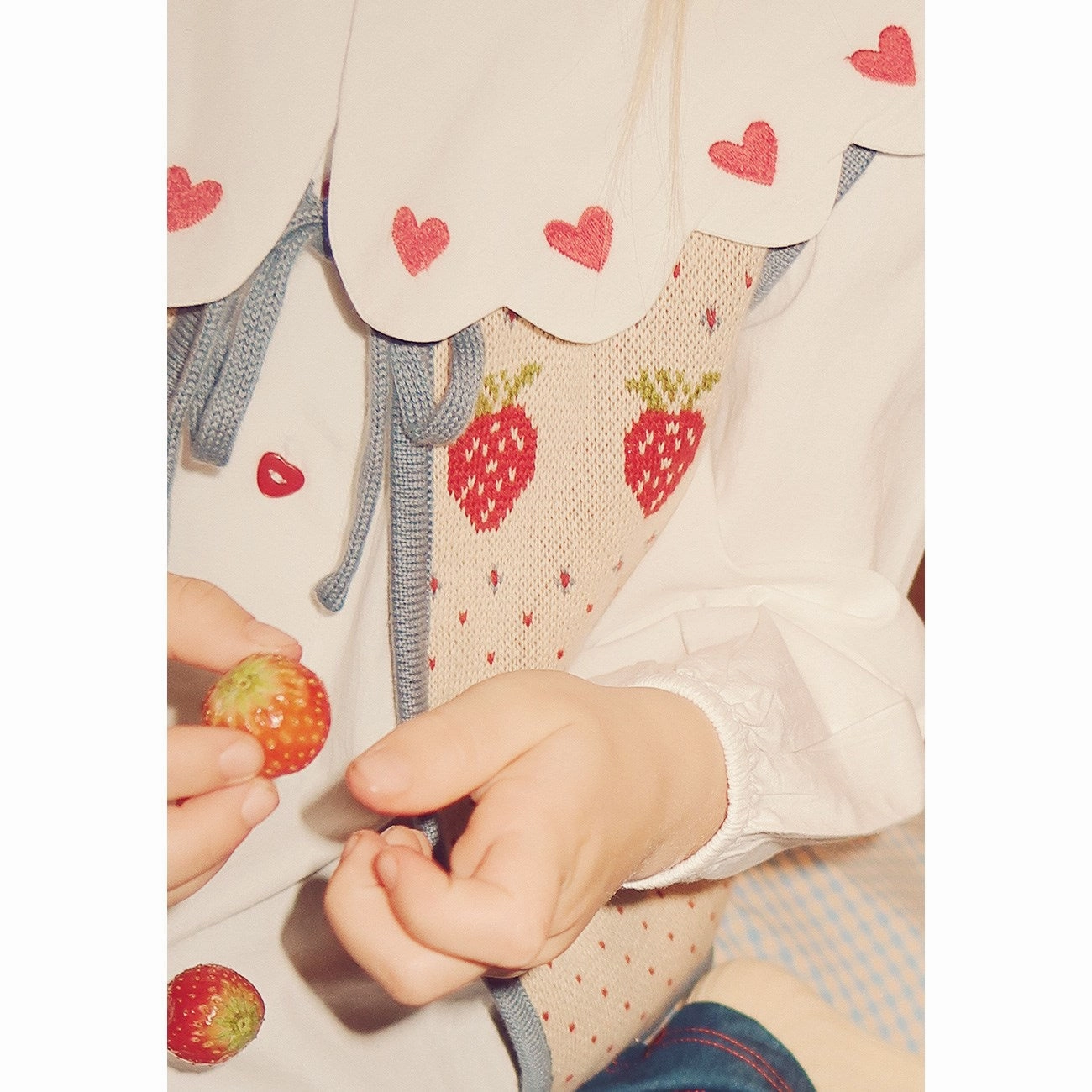 Flexible Material Smart Appearance Fl?ss White/Ruby Red Ever Blouse