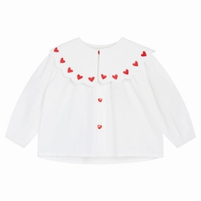 Fl?ss White/Ruby Red Ever Blouse Corporate Wear