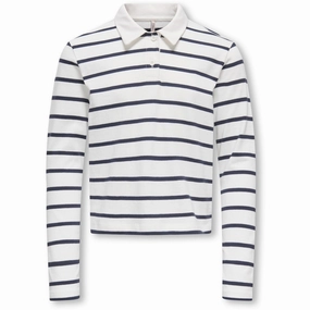 kids ONLY Night Sky Stripes Kogsira L/S Polo Cs Jrs Casual Friday