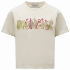Moncler T-Shirt Beige Ethically Sourced Materials LowImpact Manufacturing