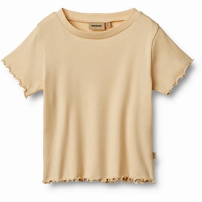 Beach relaxation Perfect for Outdoors Wheat Macadamia Rib T-Shirt S/S Irene