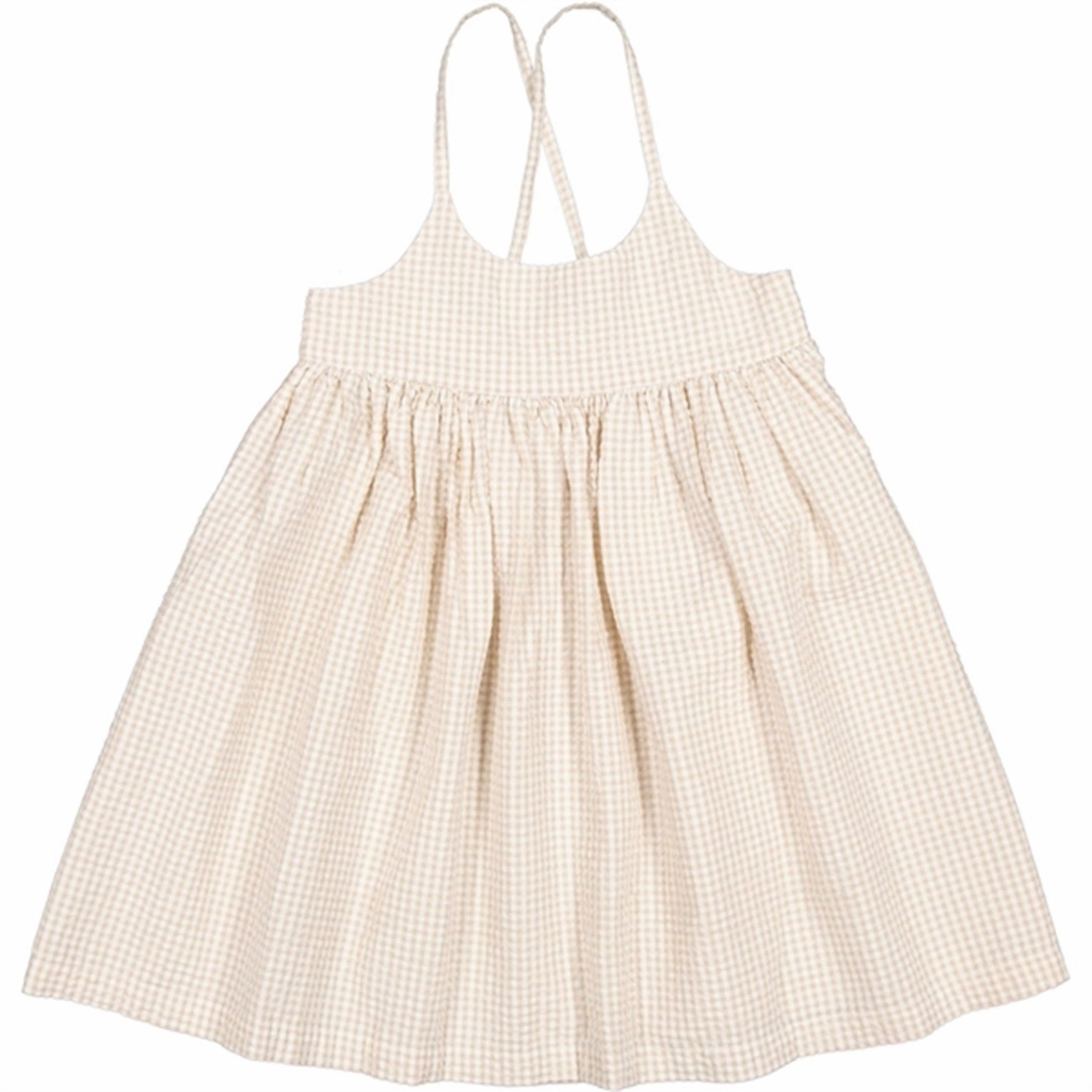 MarMar Grey Sand Gingham Divo Dress Minimal Comfort