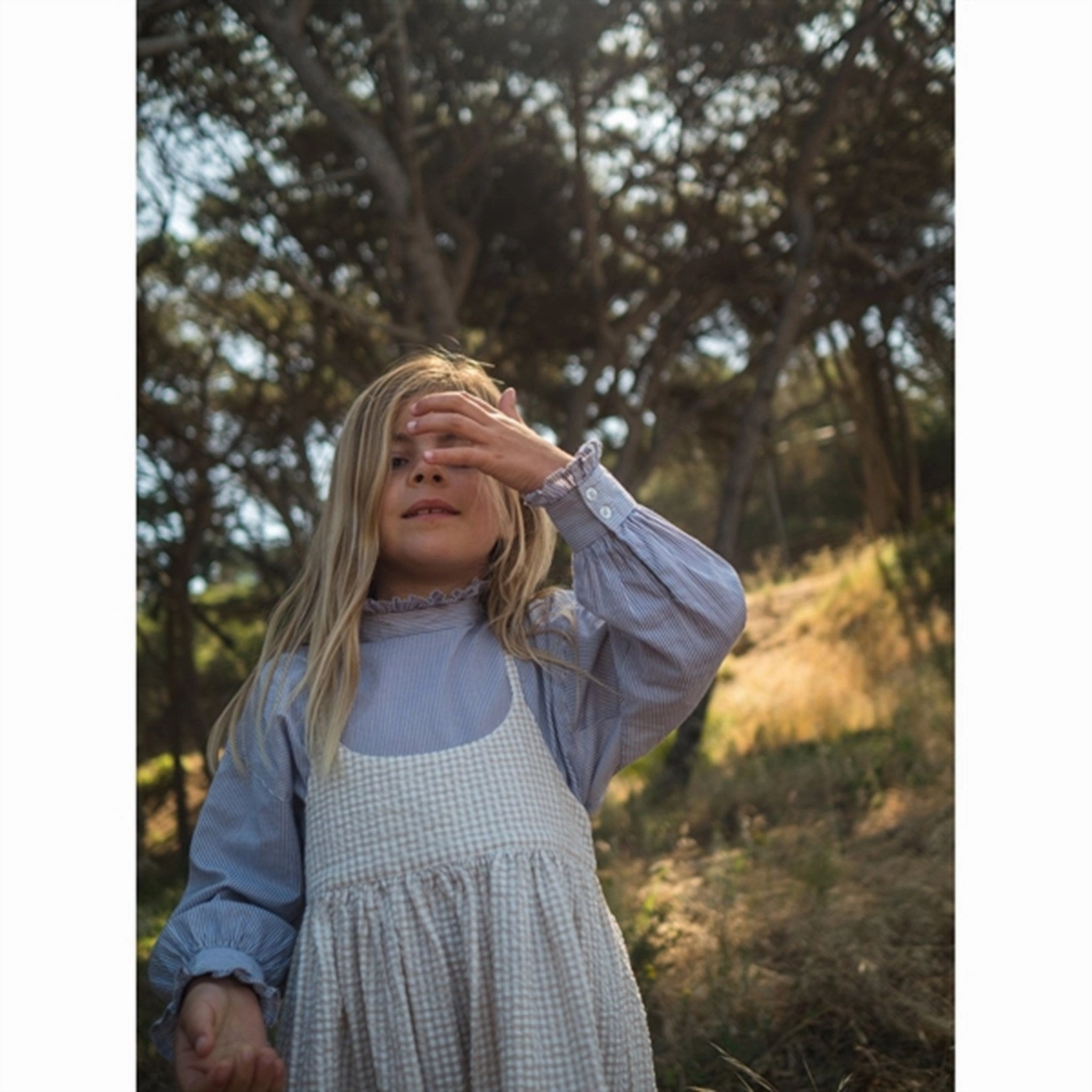 Sunny Lace Casual Wear MarMar Grey Sand Gingham Divo Dress