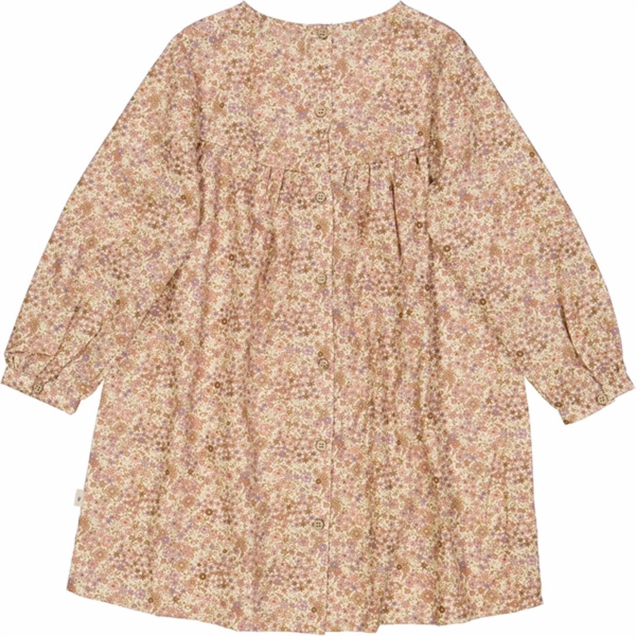 Fall Fashion Urban Style Wheat Clam Flowers Fenja Dress