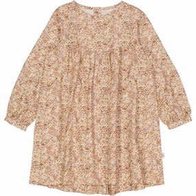 Sculpted Fit Wheat Clam Flowers Fenja Dress