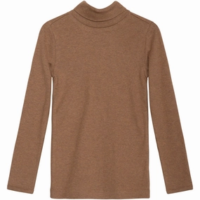 Timeless Classic Casual Wear Serendipity Almond Turtleneck Blouse