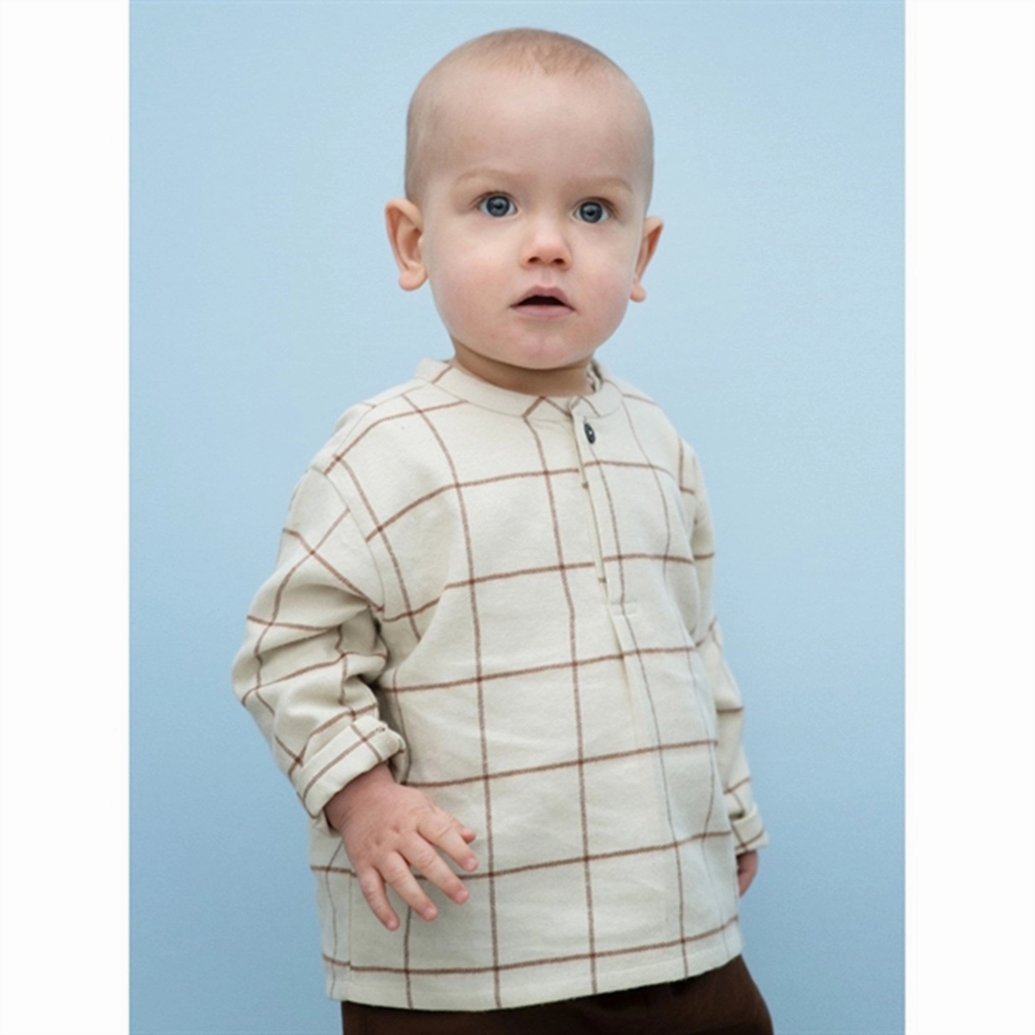 Iconic look Versatile use Serendipity Chocolatechecks Baby Brushed Shirt
