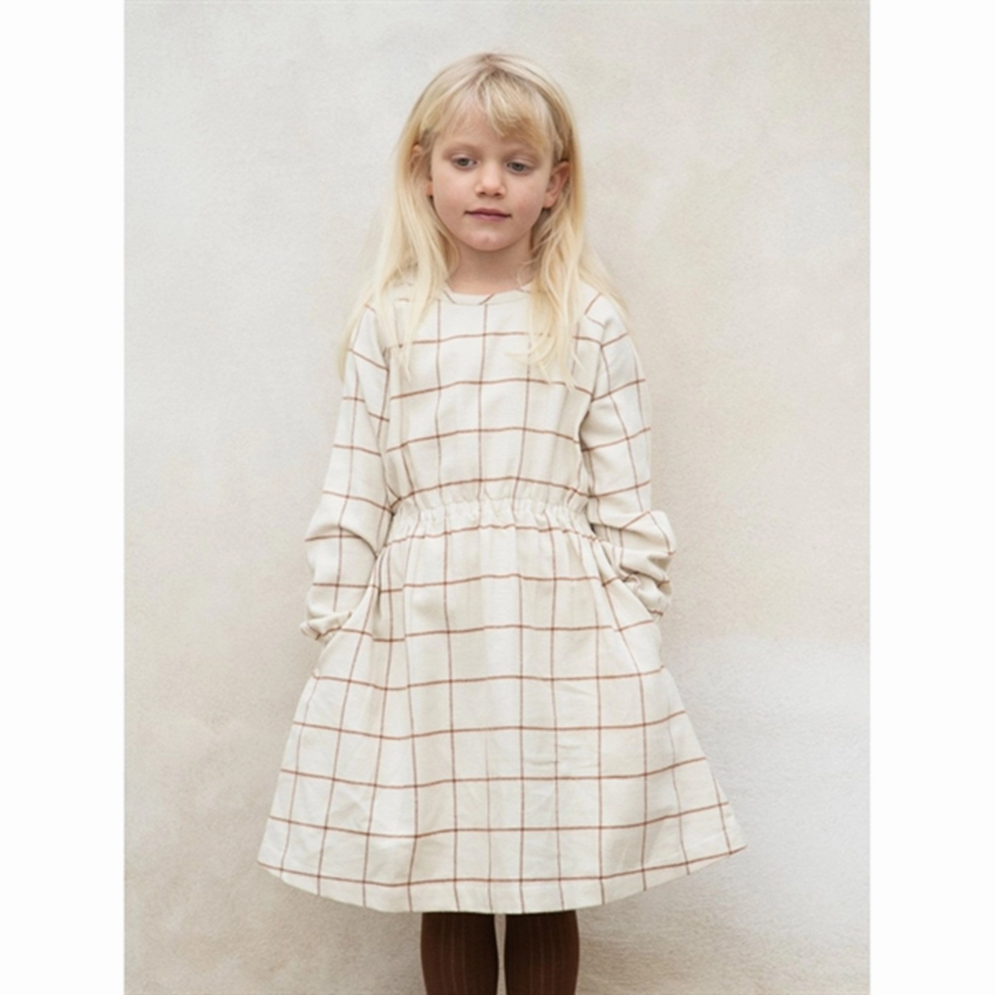 Urban Wear Serendipity Chocolatechecks Brushed Dress