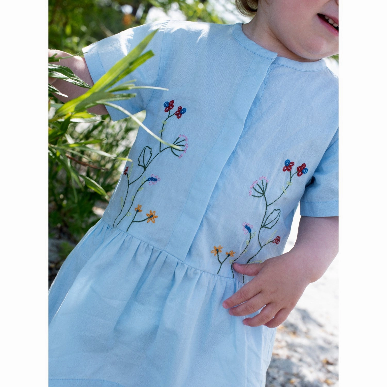 Sheer Overlay Serendipity Horizon Baby Embroidery Dress