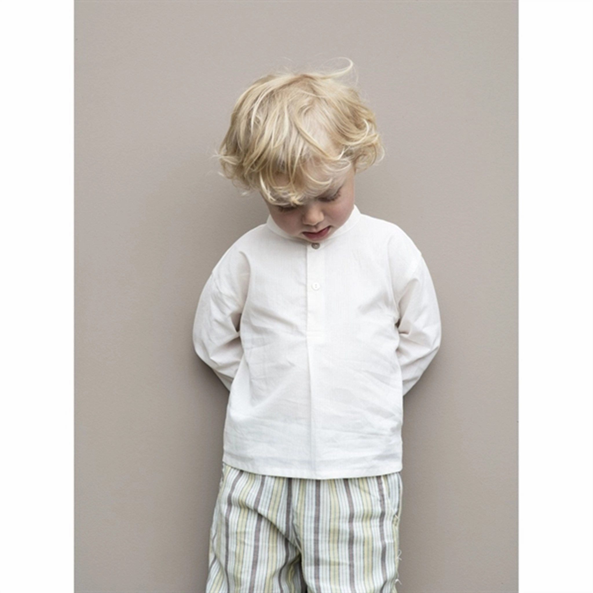 Serendipity Offwhite Loose Shirt Printed Pattern Sustainable fashion