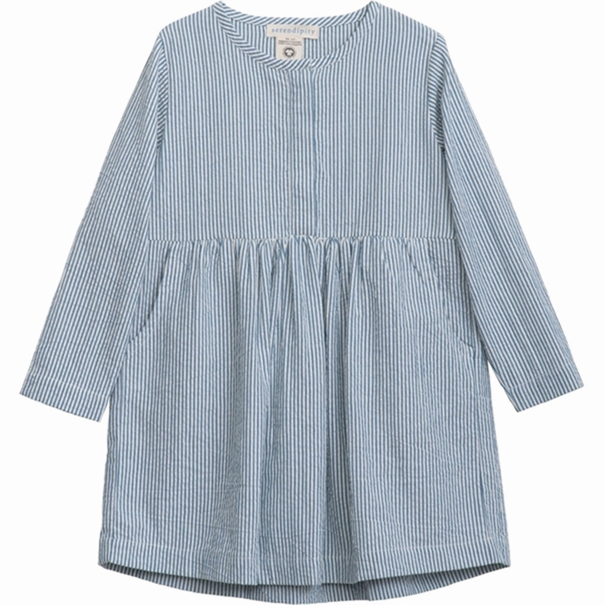 Serendipity Sapphirestripe Dress Stylish Layering