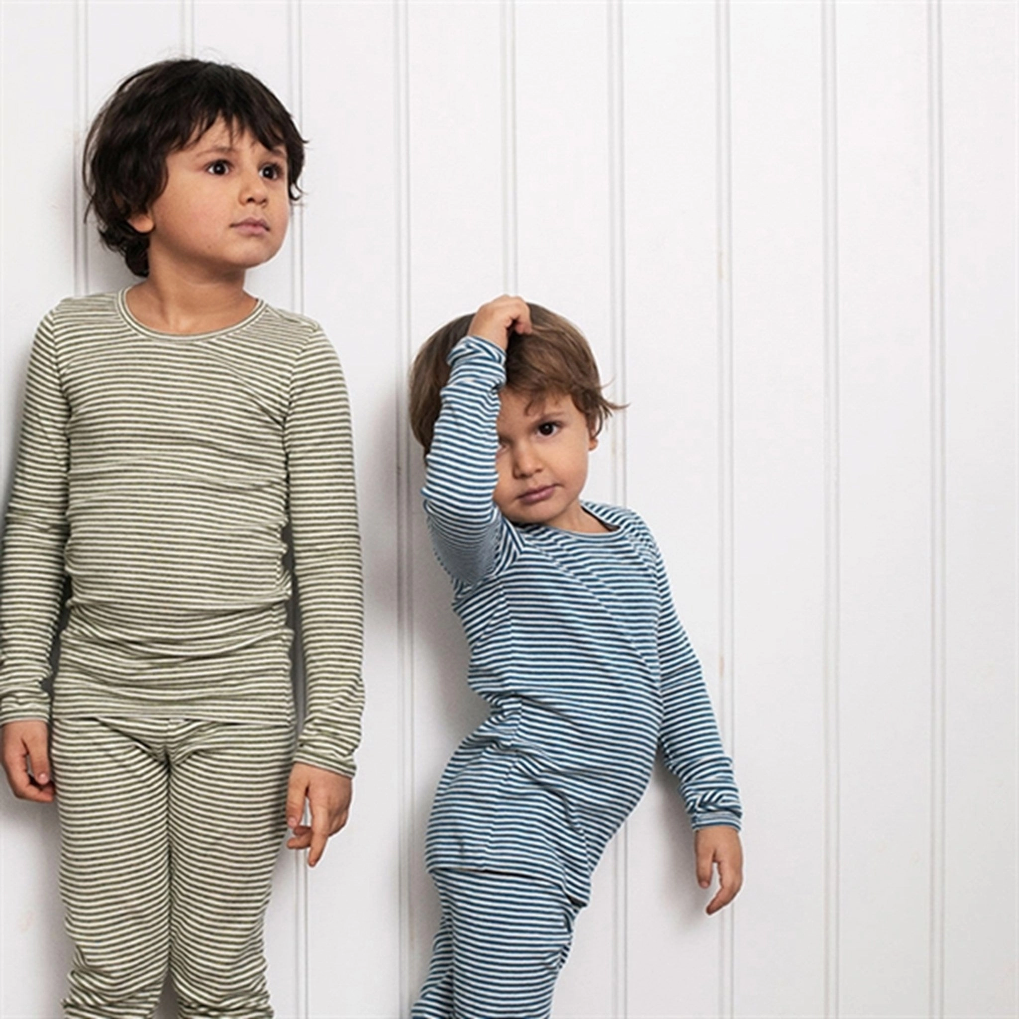 Gradient effect Serendipity Sky/Offwhite Slim Stripe Blouse