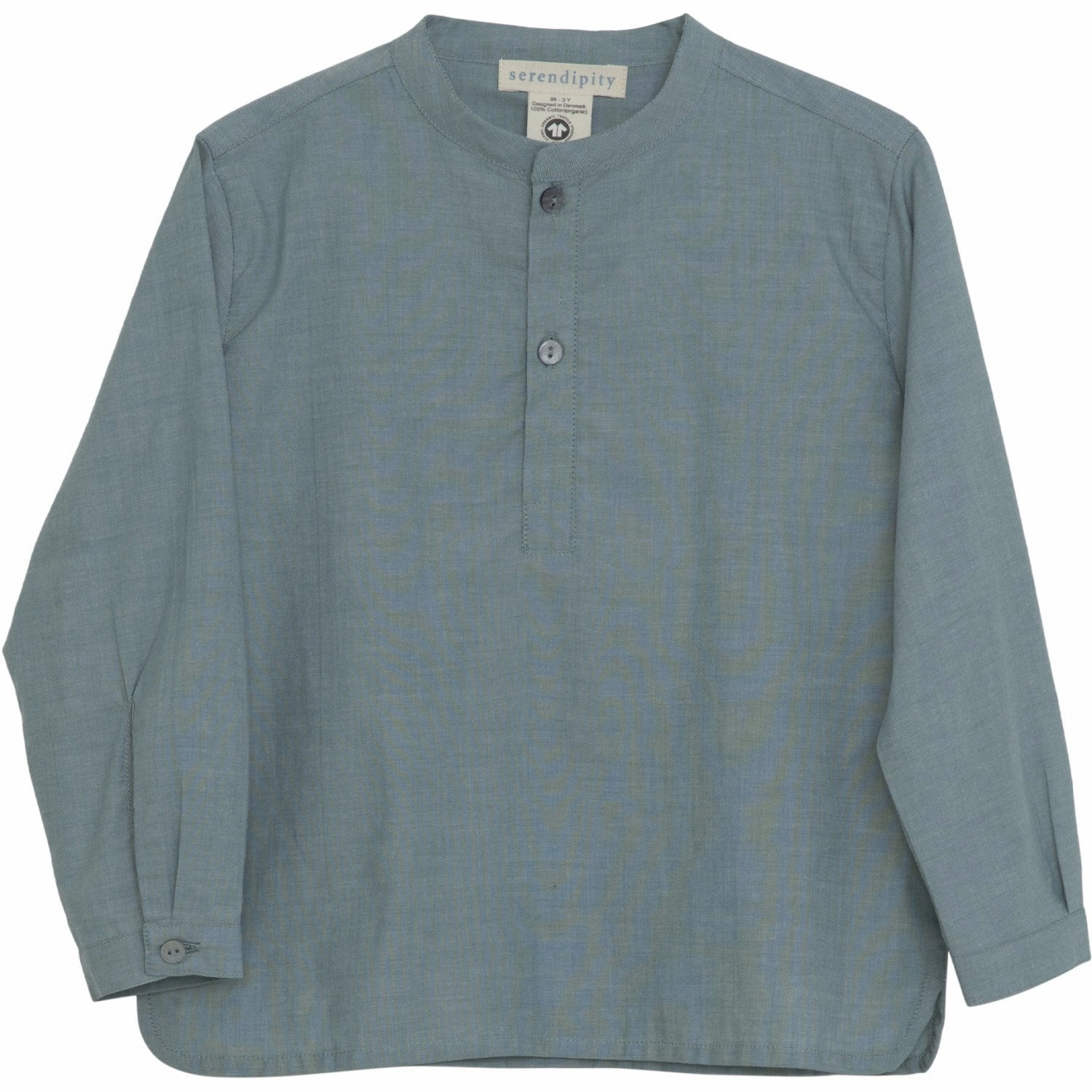 Textured Finish Serendipity Teal Peasant Shirt