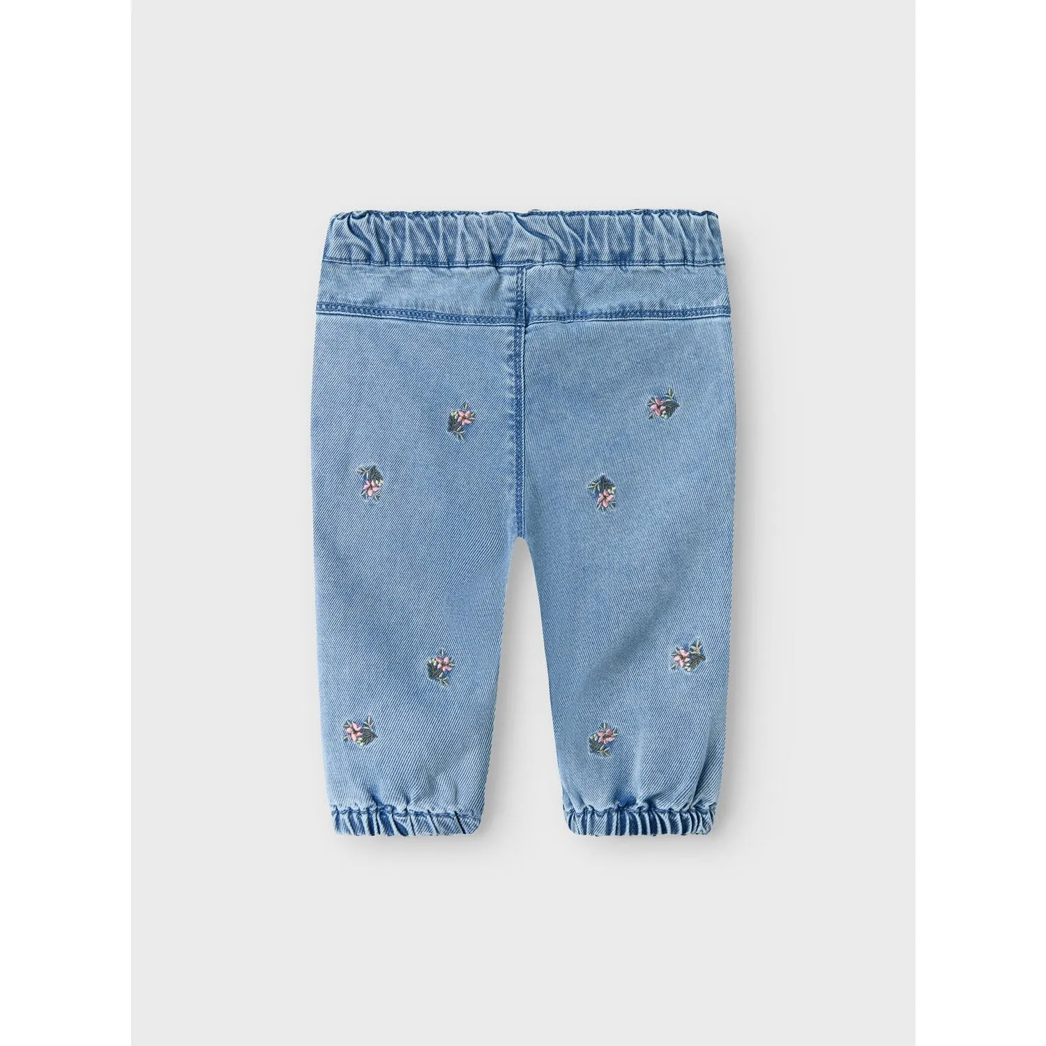 Name It Light Blue Denim Rose Shaped Embroidery Jeans Common look