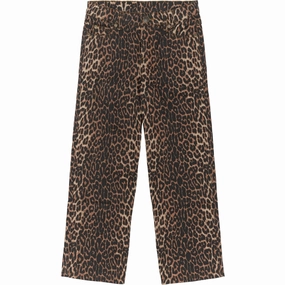 Essential Wardrobe The New Feather Gray AOP Lolo Wide Jeans