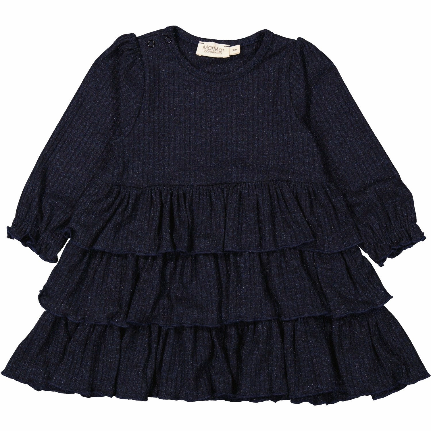 Simple Fit Abstract Pattern MarMar Glitter Rib Dark Night Glitter Damina Dress