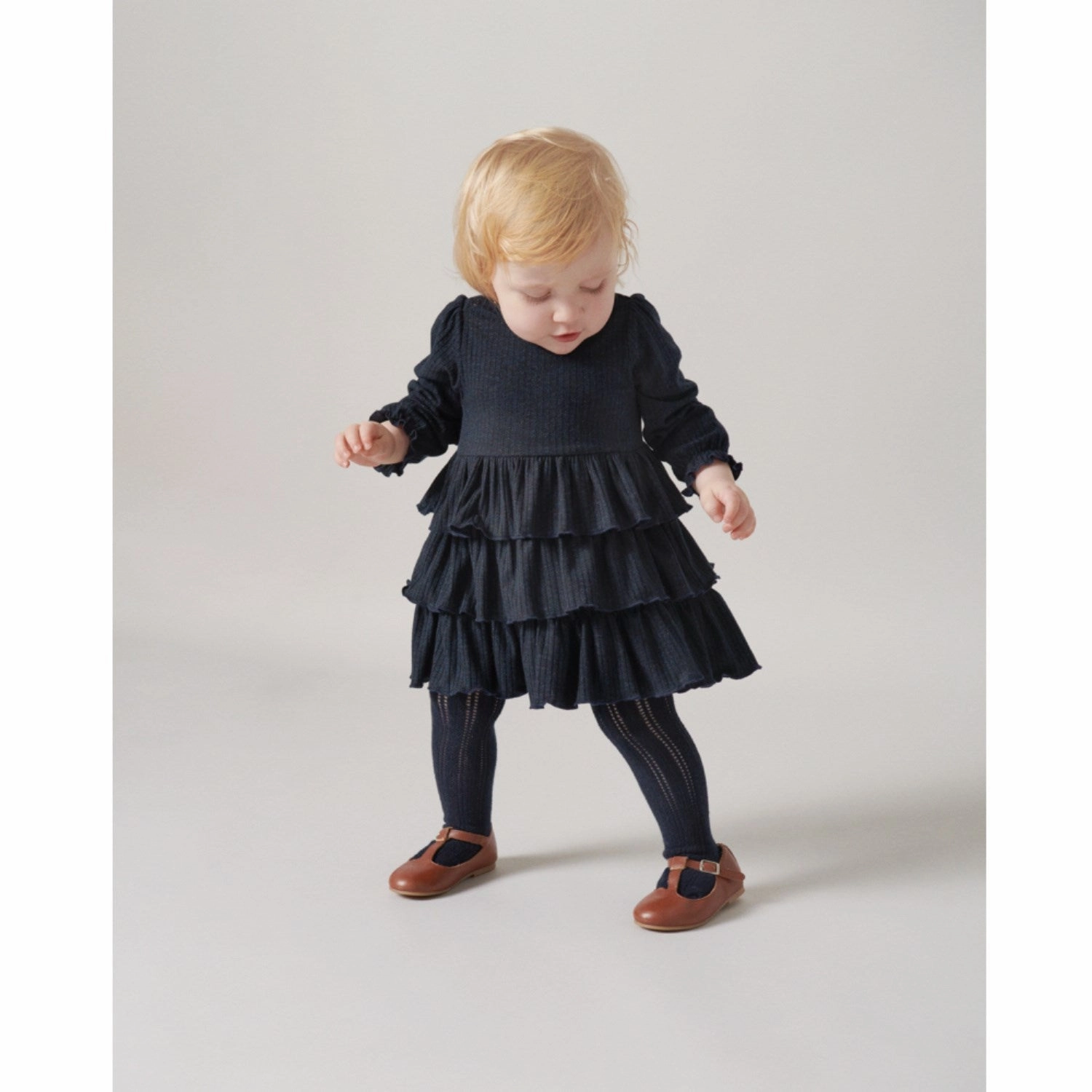 MarMar Glitter Rib Dark Night Glitter Damina Dress Korean Trend Padded-Bust