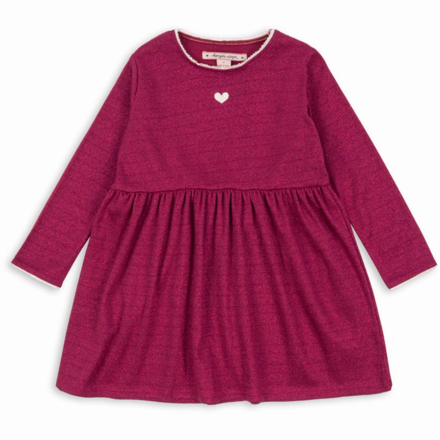 Peplum-Style Konges Sl?jd Sangria Roli Dress