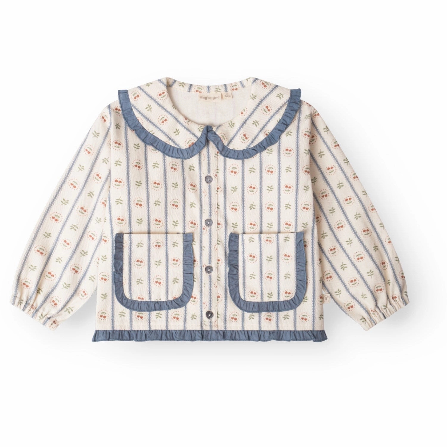 That's Mine Love Berry Fleur Shirt Striped Design Soft Texture