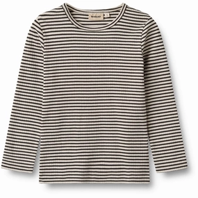 Breathable mesh Wheat Black Stripe Blouse Stig